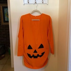 Halloween Pumpkin Maternity Shirt